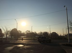 A recent morning view from Tim Horton's